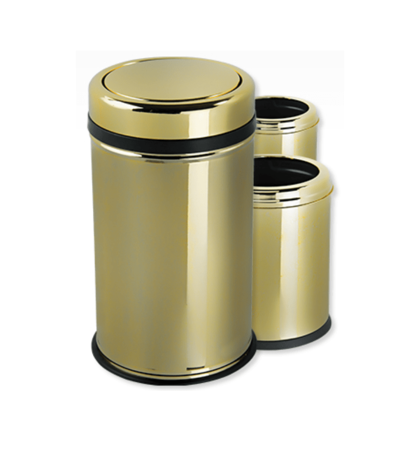 سلة مهملات لون ذهبي