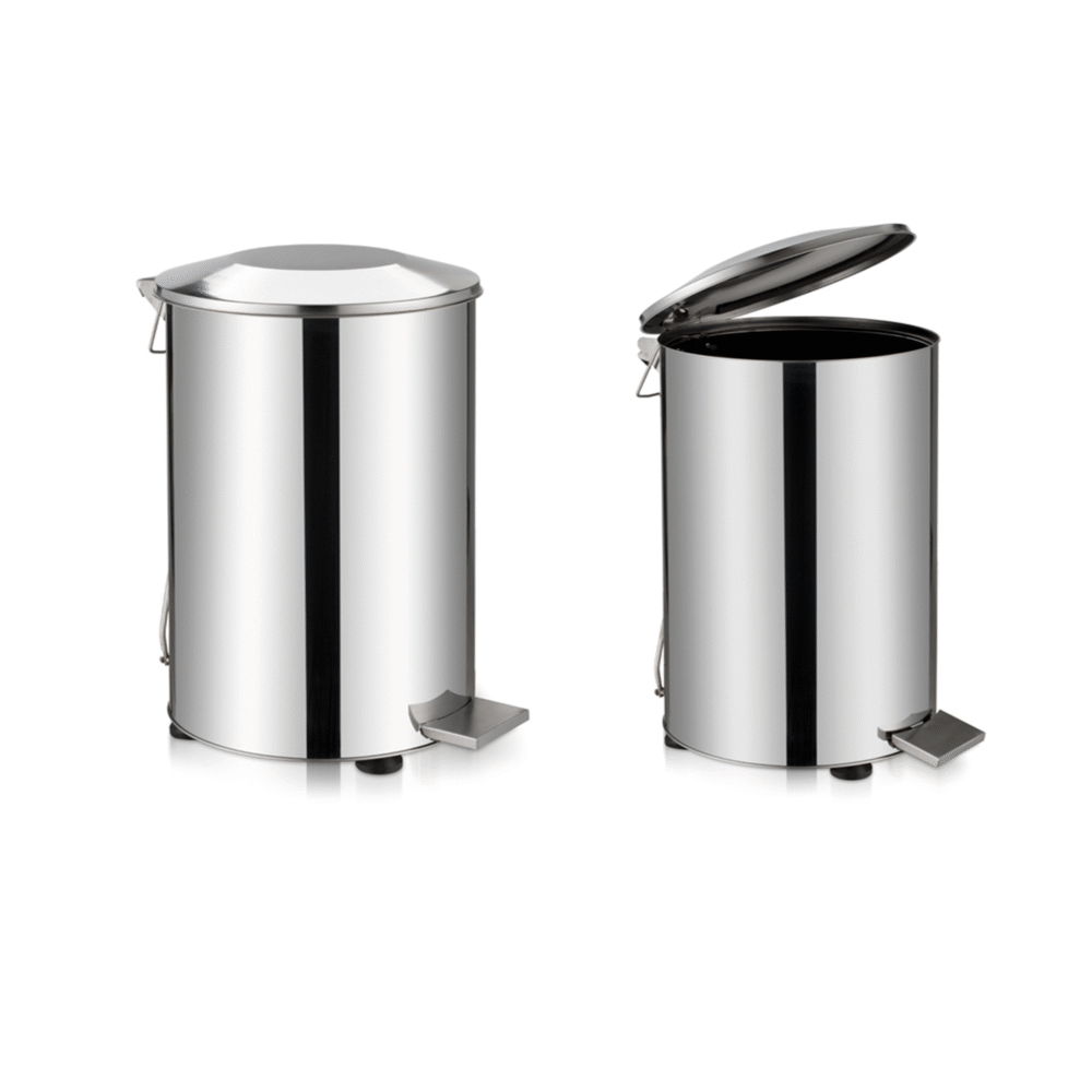 سلة مهملات دواسة هيكل كامل ستانلس ستيل