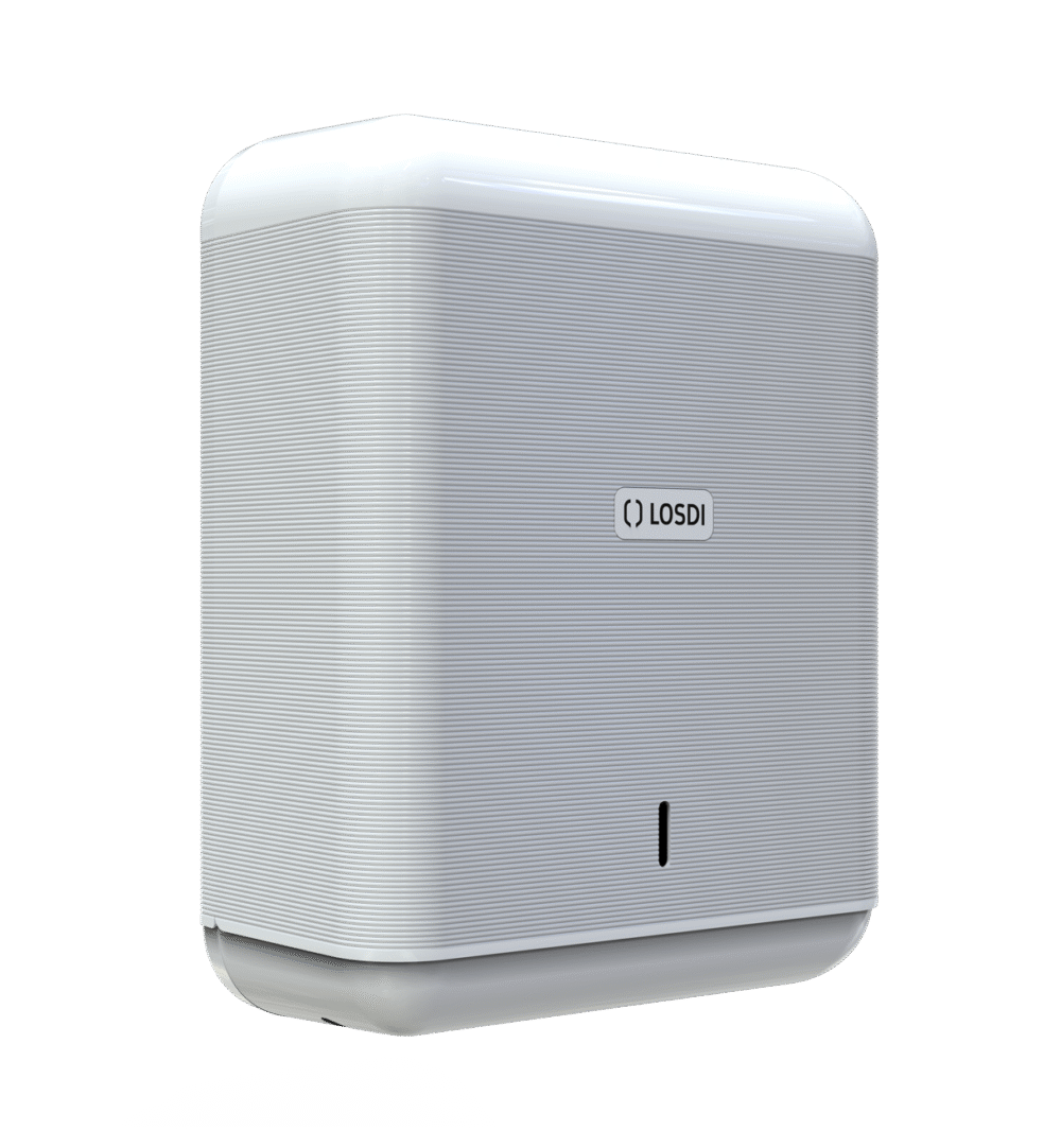 وراقة للحمام ورق مطوي لون ابيض