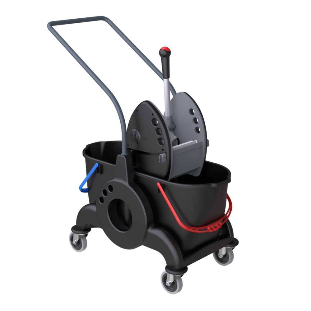 ترولى نظافة بلاستيك لون اسود